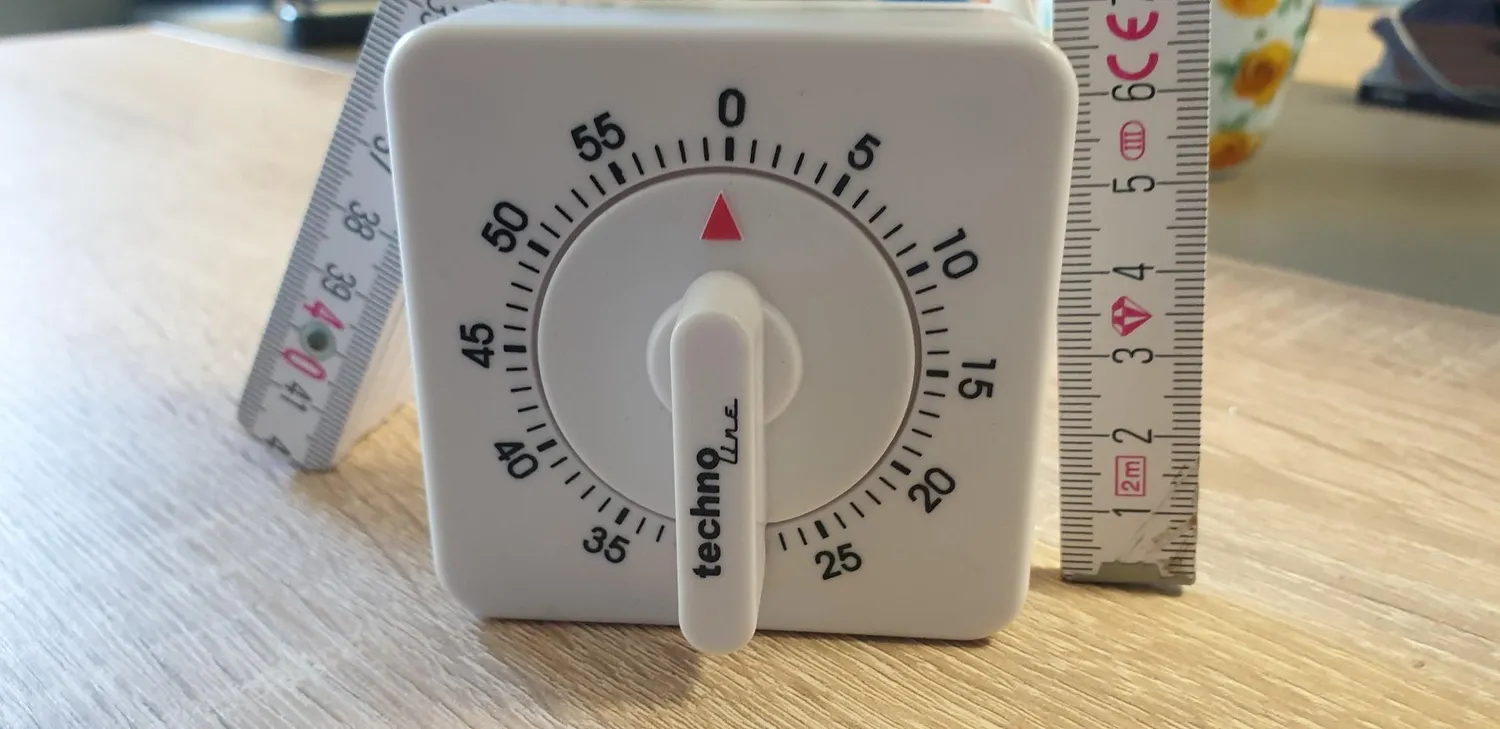 Technoline KZW Kurzzeitwecker analog weiß 60 Minuten