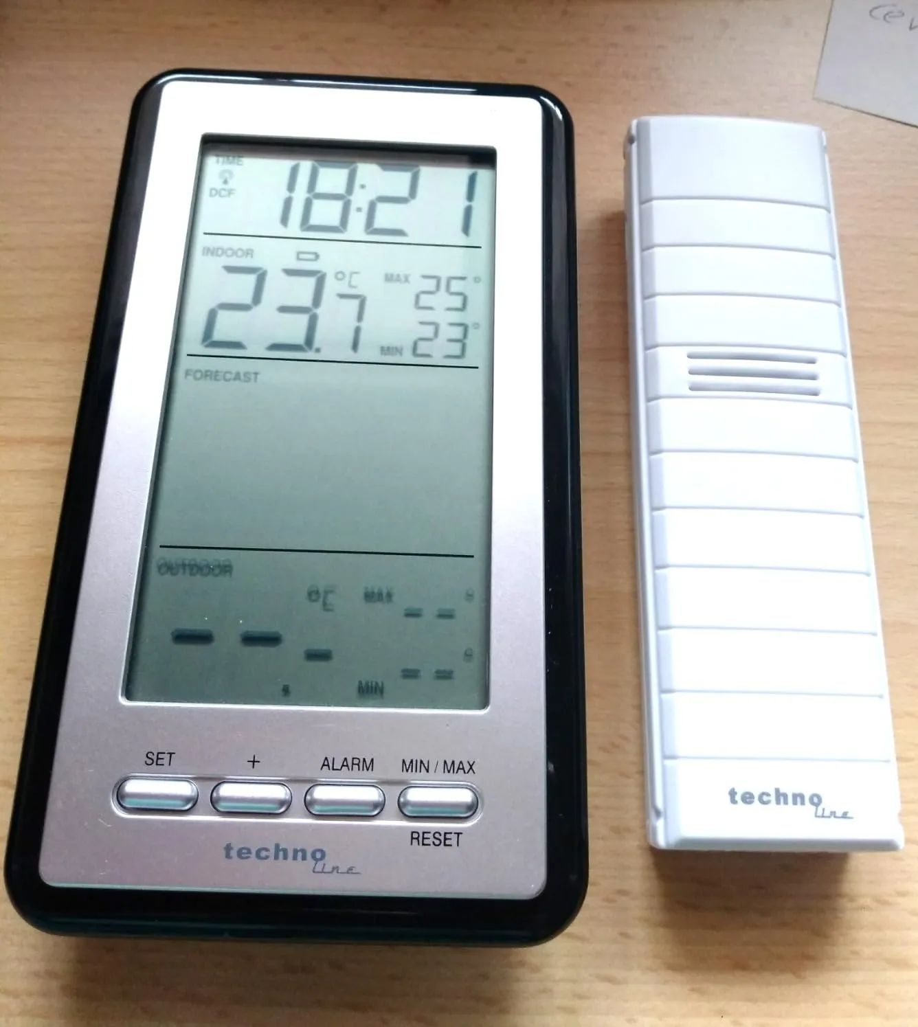 Technoline WS 9130 Funk-Wetterstation schwarz Vorhersage