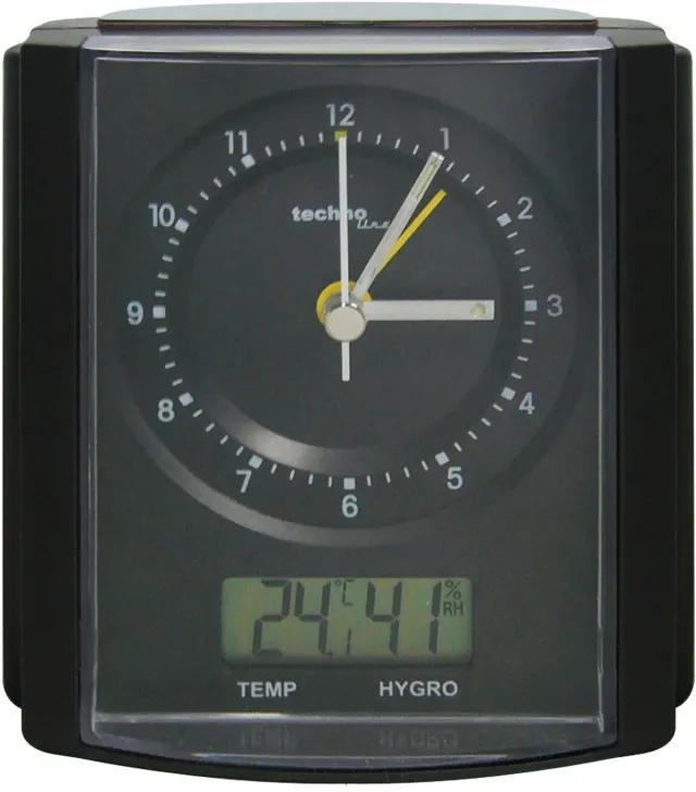 Technoline WT 770 Premium-Funkwecker mattschwarz-chrom