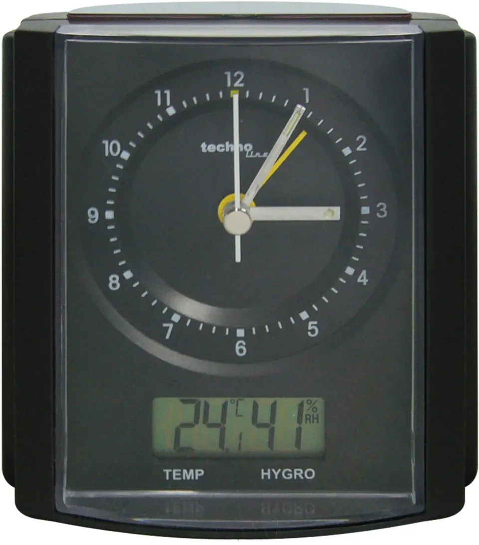 Technoline WT 770 Premium-Funkwecker mattschwarz-chrom