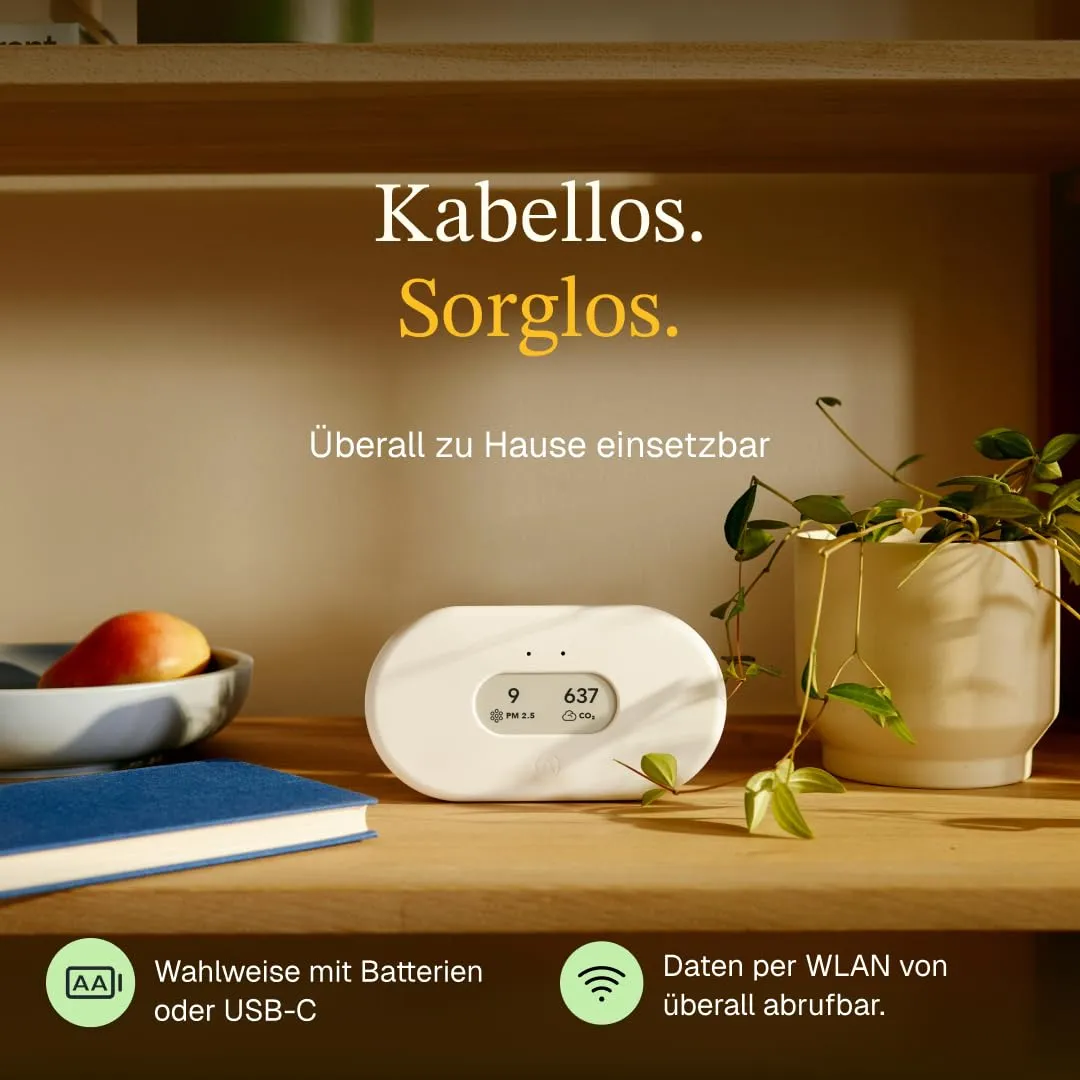 Airthings View Plus 2960 Luftqualitätsmonitor WLAN 7 Sensoren