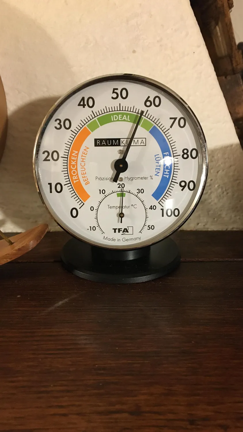 TFA Dostmann 45.2033 Thermo-Hygrometer analog schwarz
