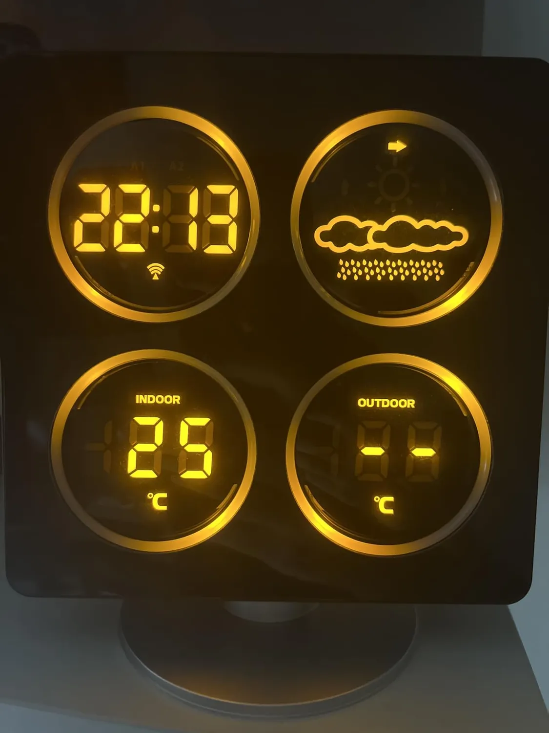 Technoline WS WS6830 Wetterstation Schwarz LED Orange