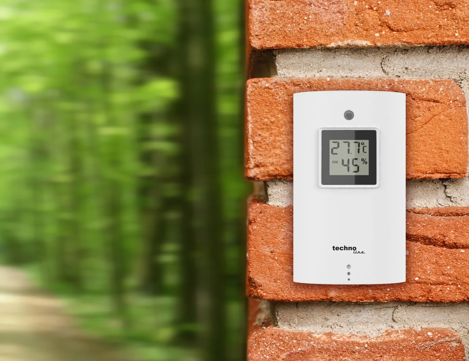 Technoline WS 6750 Wetterstation schwarz-orange Mondphase