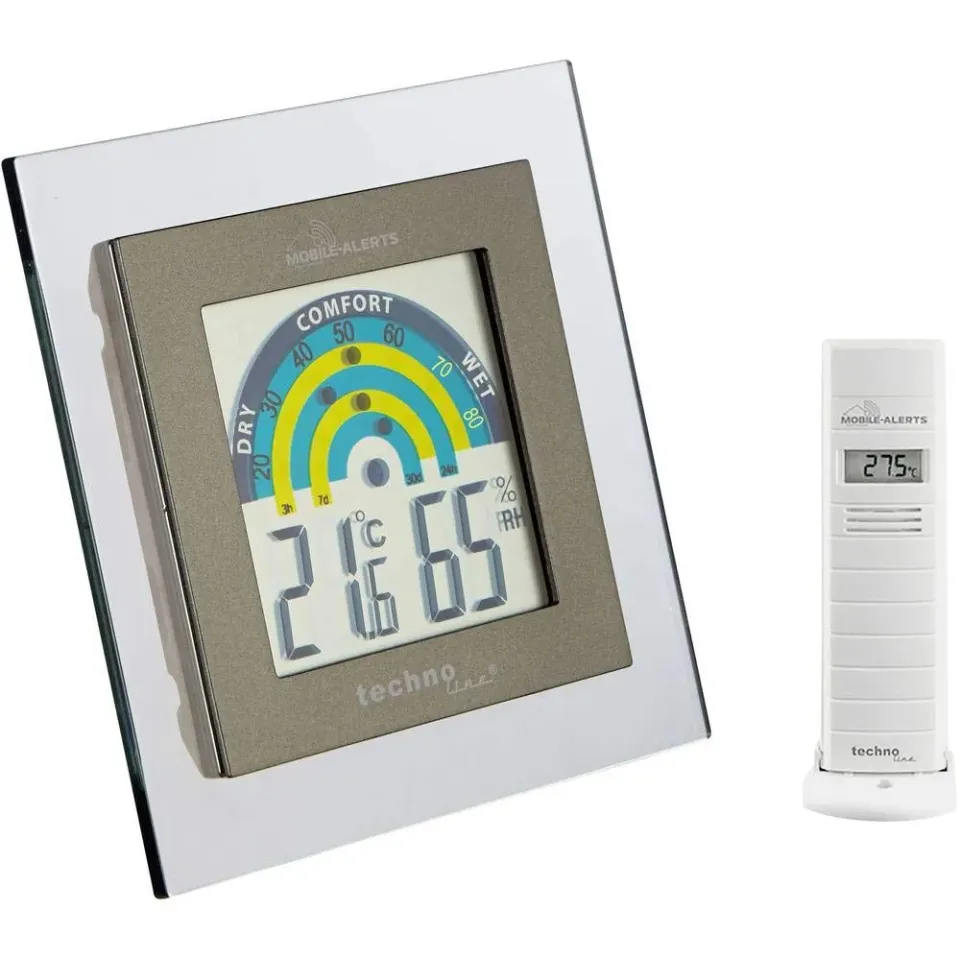 Technoline Mobile Alerts MA 10260 Raumklimaset weiß-grau