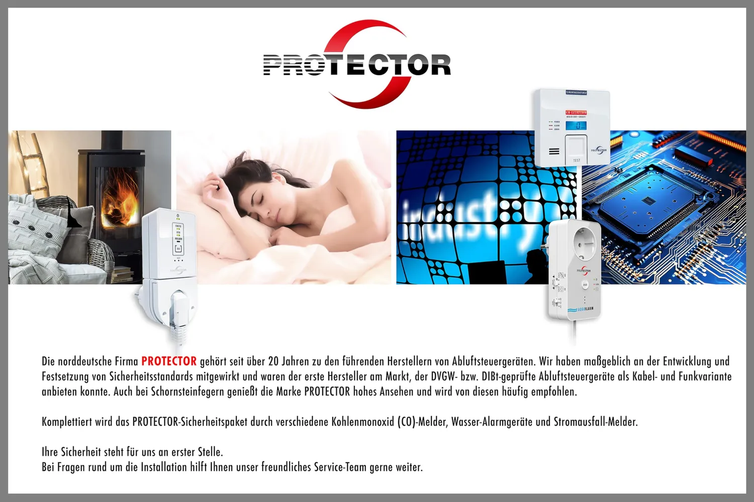 Protector AS-5020 Funk-Abluftsteuerung Fensterkontakt