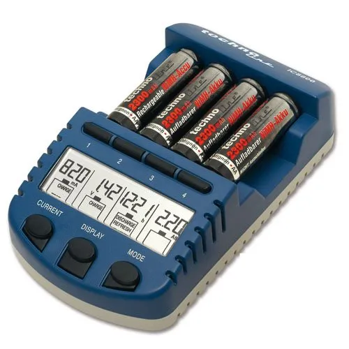 Technoline BC 1000 Akku-Ladegerät AA AAA blau Einzelschacht