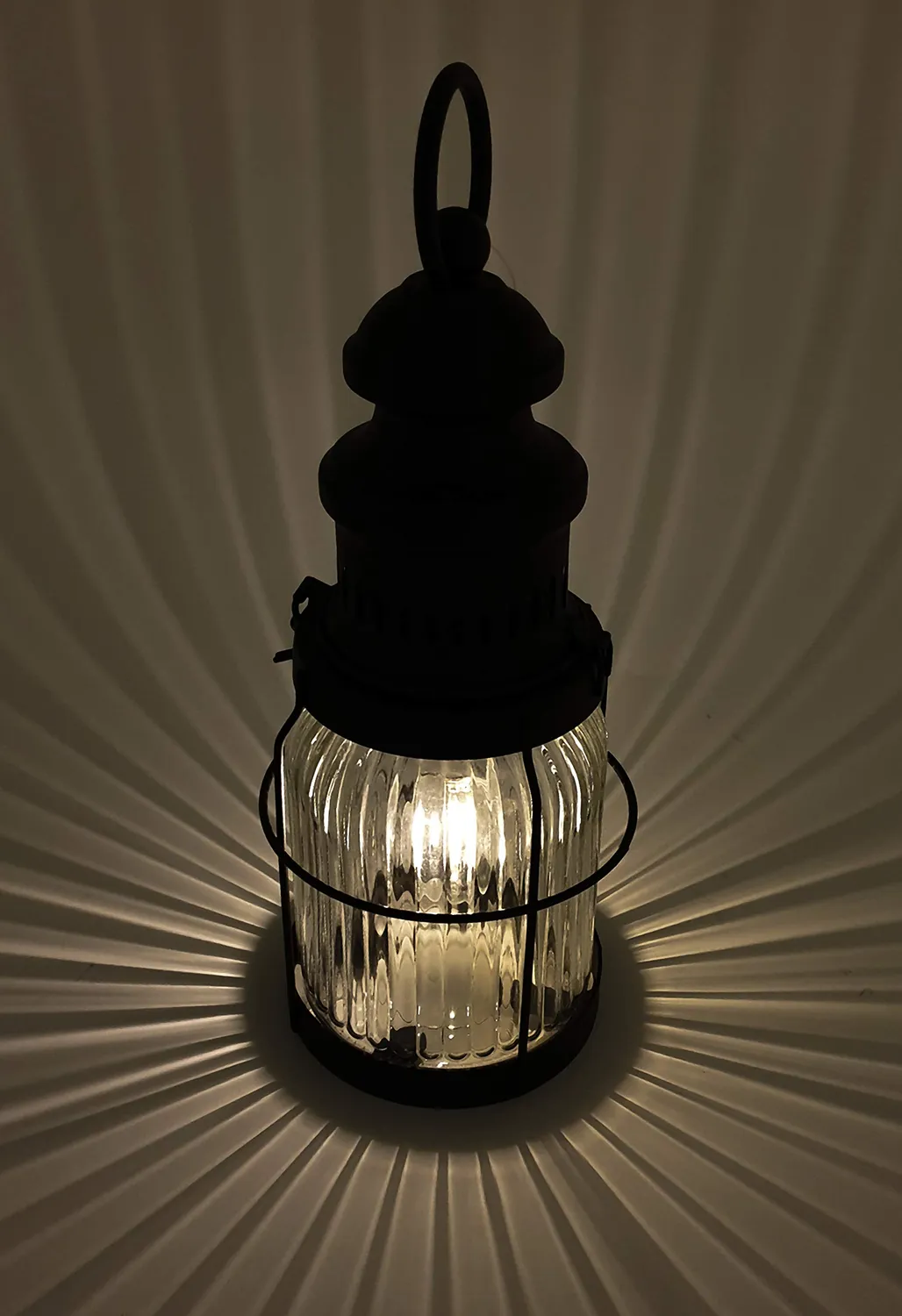 Technoline T 9500 LED-Laterne schwarz Glas Metall