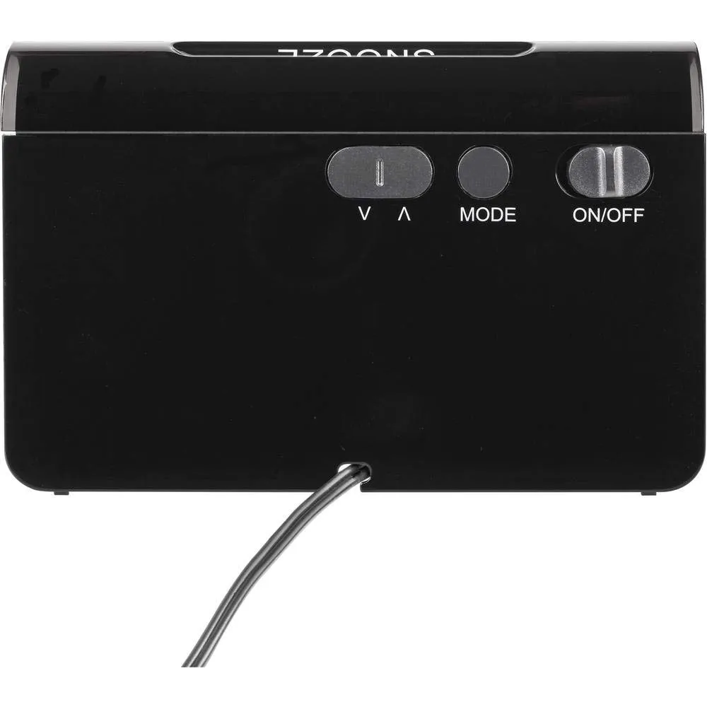 TFA Dostmann Icon 60.2543.05 Funkwecker Rote Ziffern LED Netz