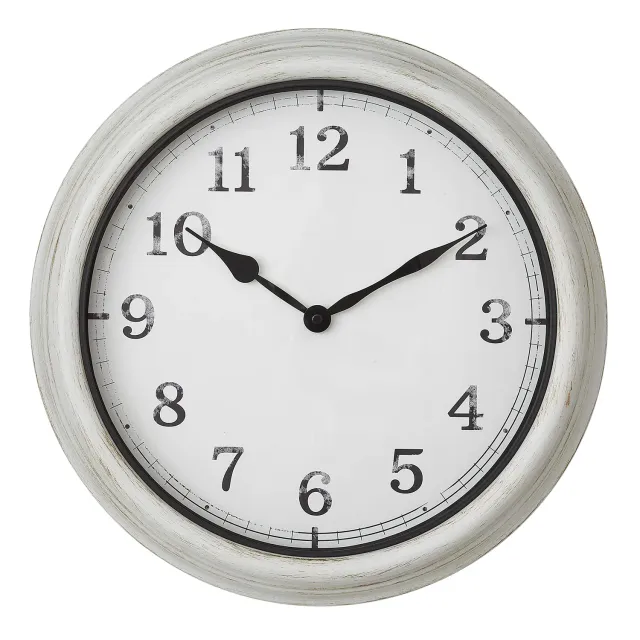 TFA Dostmann 60.3067.02 XL Outdoor-Wanduhr weiß 38cm
