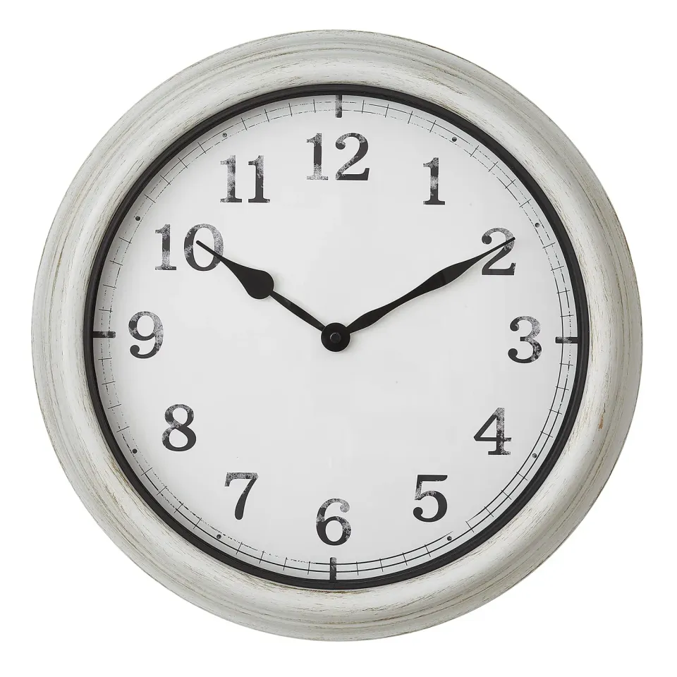 TFA Dostmann 60.3067.02 XL Outdoor-Wanduhr weiß 38cm