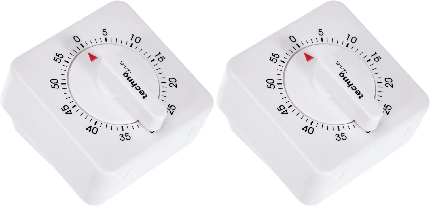 Technoline KZW Kurzzeitwecker analog weiß 60 Minuten