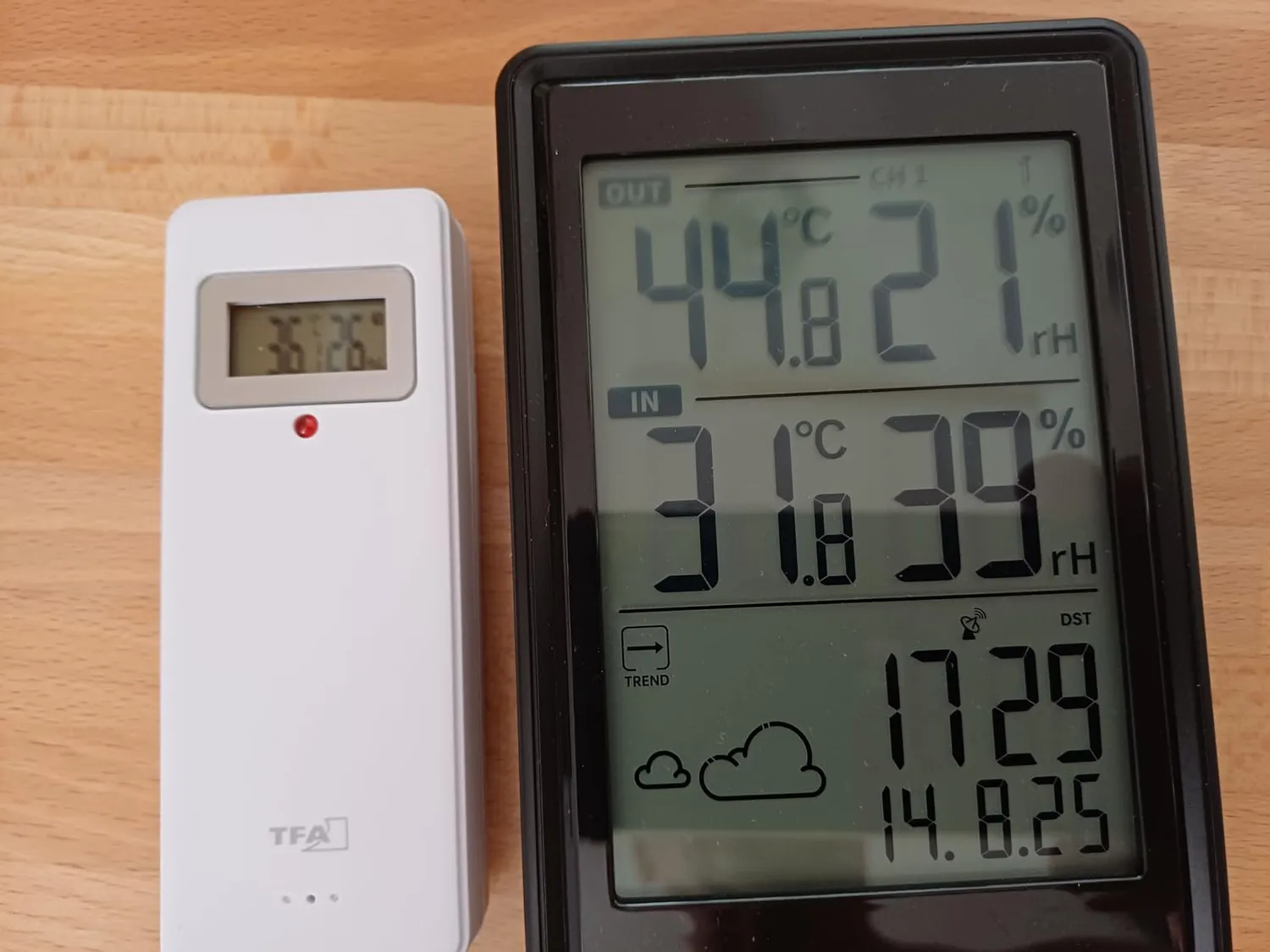 TFA Dostmann Etna 35.1173 Funk-Wetterstation schwarz