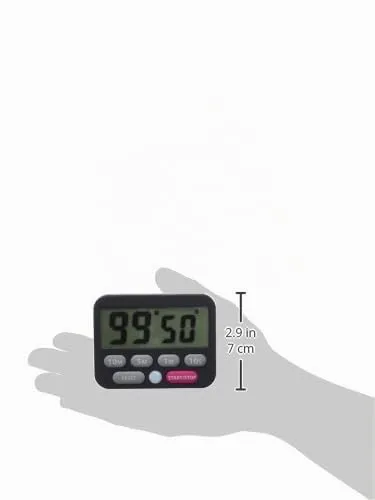 TFA Dostmann Cube Timer und Stoppuhr schwarz 99 Minuten