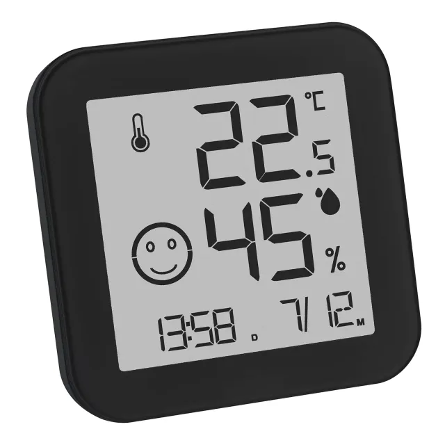 TFA Dostmann Black & White 30.5054.01 Thermo-Hygrometer E-Ink schwarz
