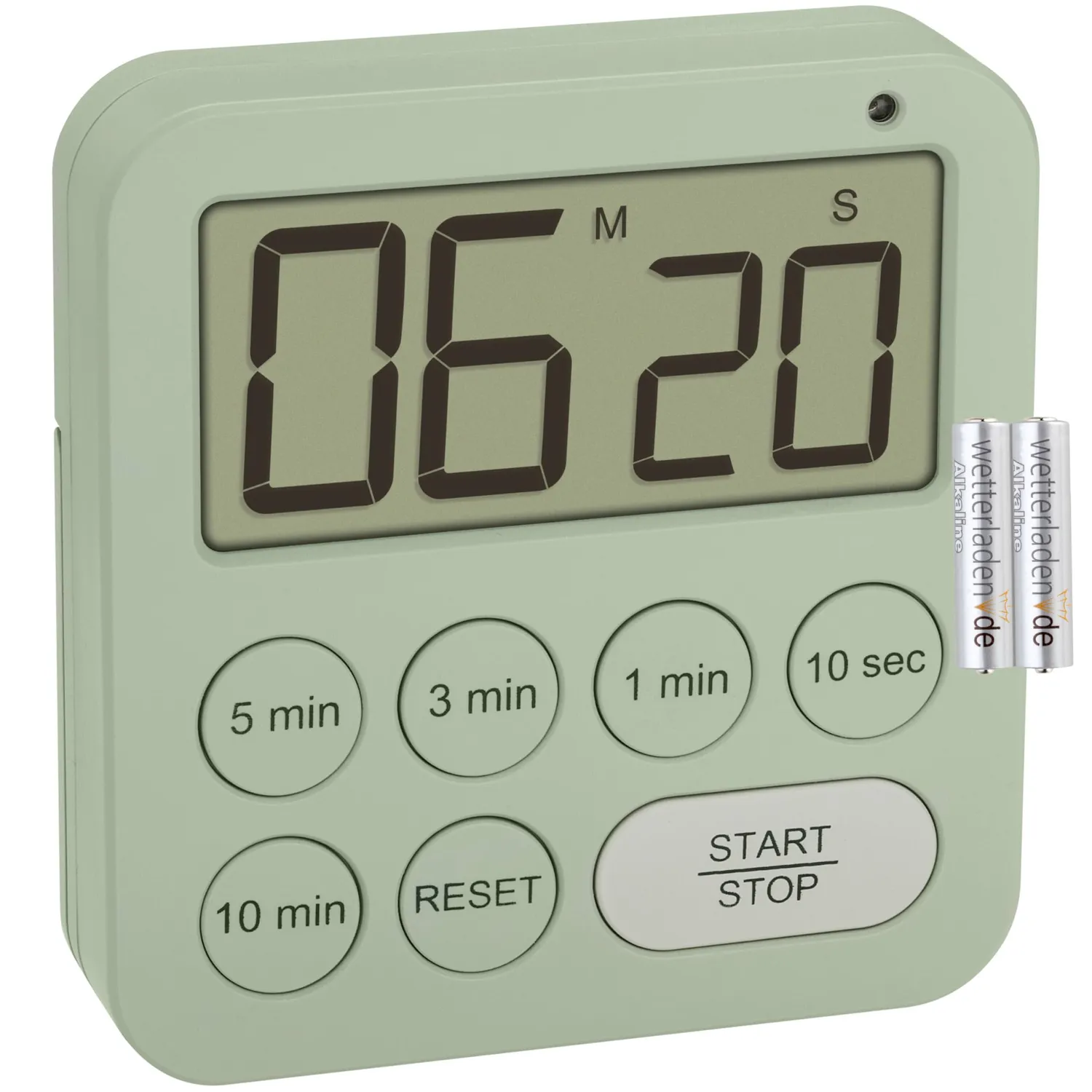 TFA Dostmann 38.2056 Timer digital grün magnetisch