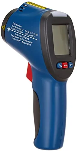 TFA Dostmann Schimmeldetektor Infrarot-Thermometer Doppellaser blau