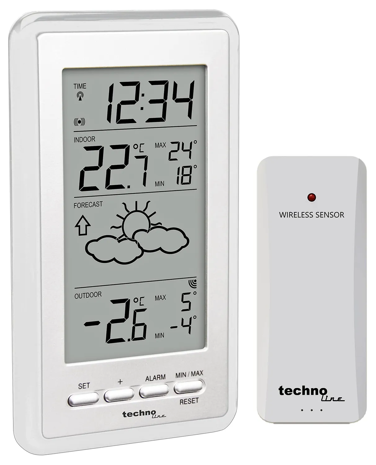 Technoline WS 9130 Funk-Wetterstation schwarz Vorhersage