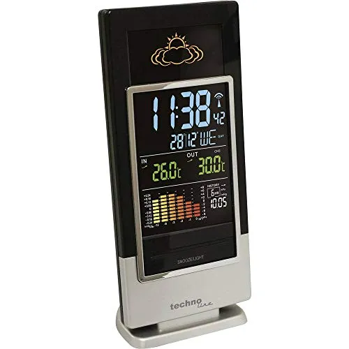 Technoline WS 6502 Wetterstation Farbdisplay 3 Sender möglich