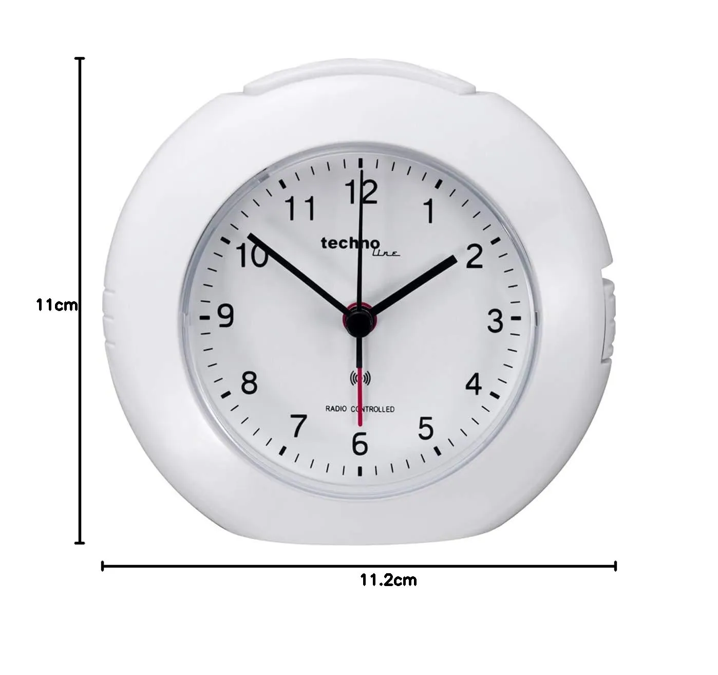 Technoline WT 757 Funkwecker Weiß analog mit Licht
