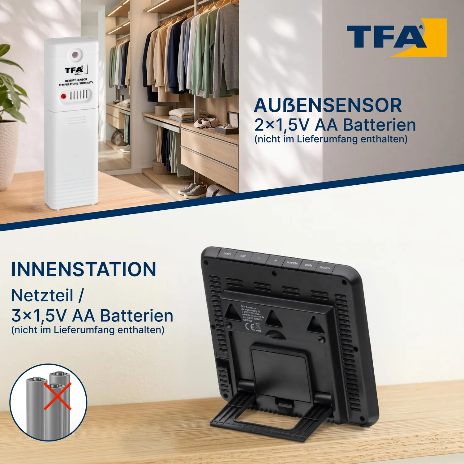 TFA Dostmann Season 35.1150.01 Funk-Wetterstation