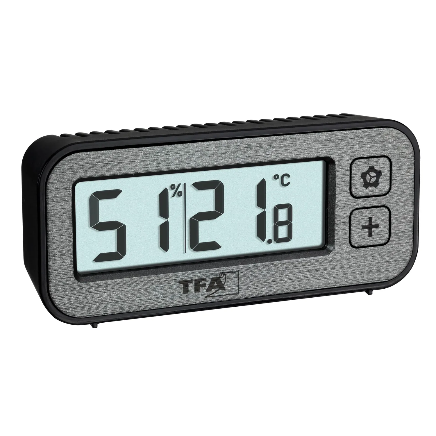 TFA Dostmann Switch 60.2039.10 Mini-Wecker Grau Thermo