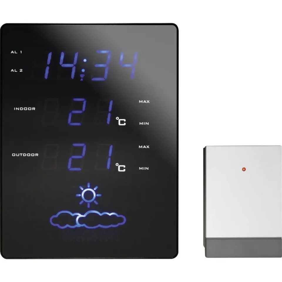 Technoline WS 6820 Wetterstation Funk LED-Anzeige Wecker
