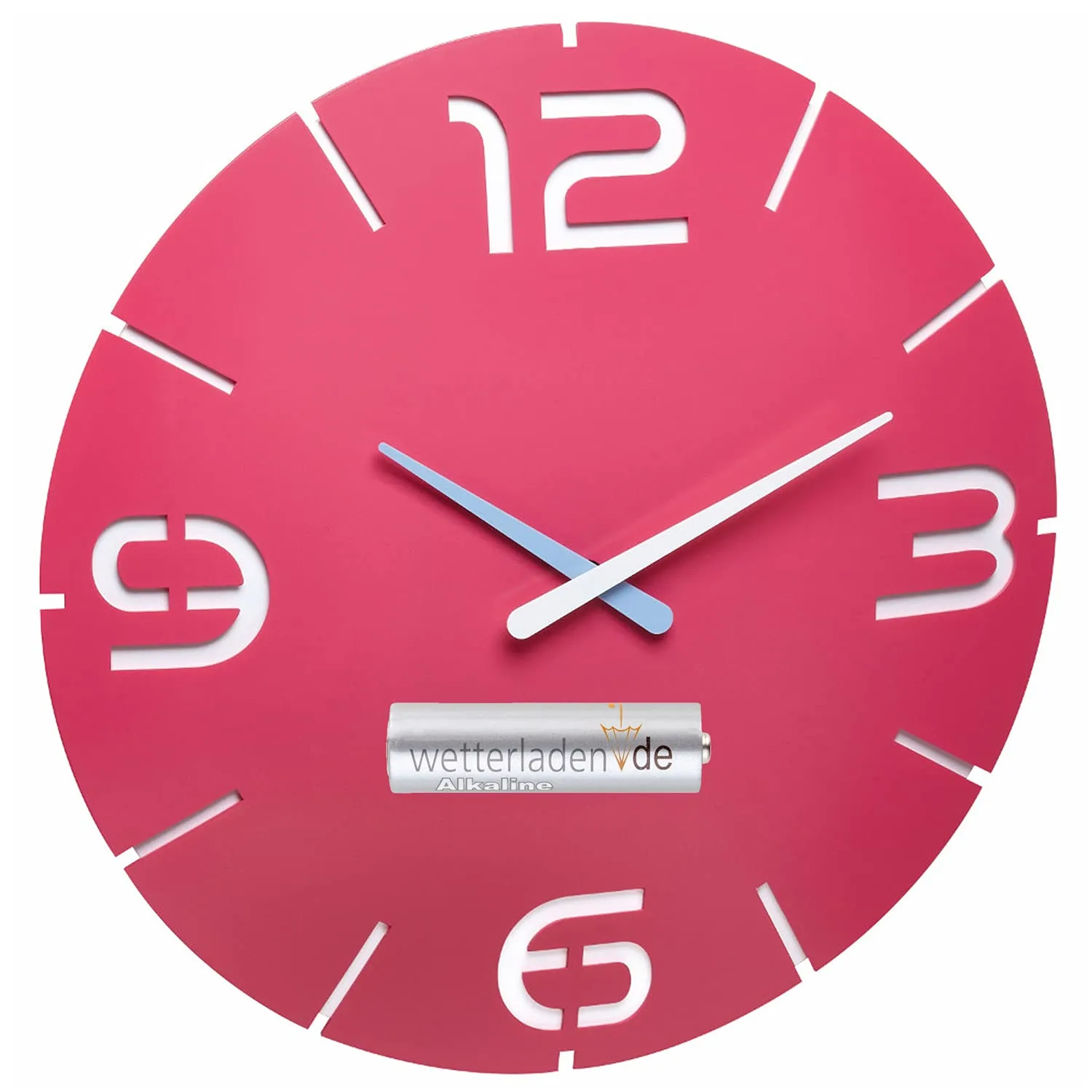 TFA Dostmann Contour 60.3047.05 Wanduhr Rot-Weiß 35cm