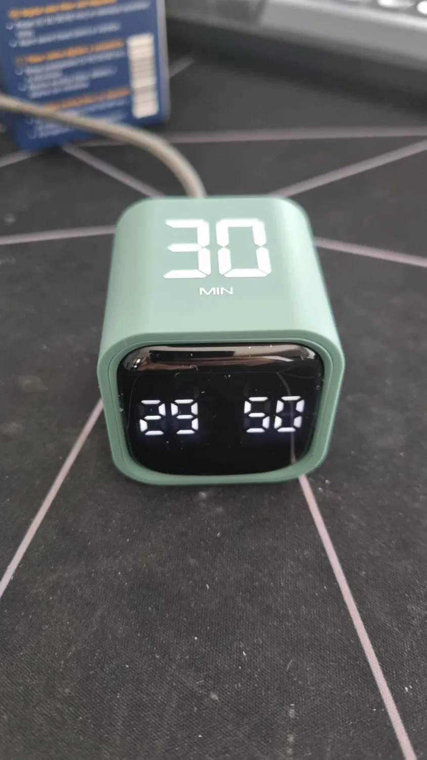 TFA Dostmann 38.2061 Cube-Timer Mini schwarz 5-60 Min.