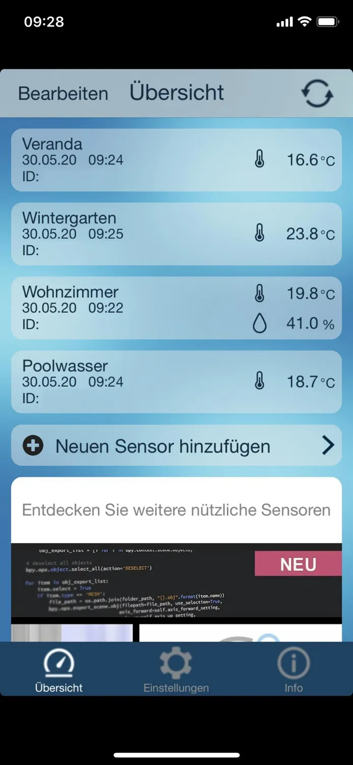 Technoline Mobile Alerts MA 10101 Sensor Kabelsonde