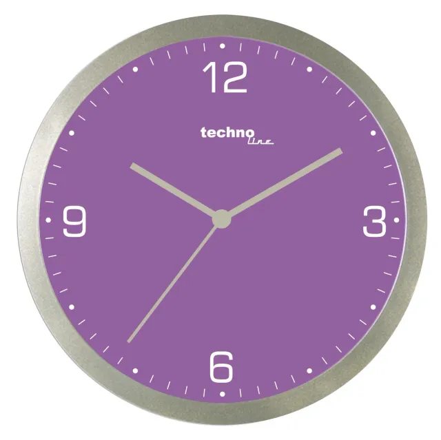 Technoline WT 9000 Quarzwanduhr Lila Ø 30 cm Kunststoff