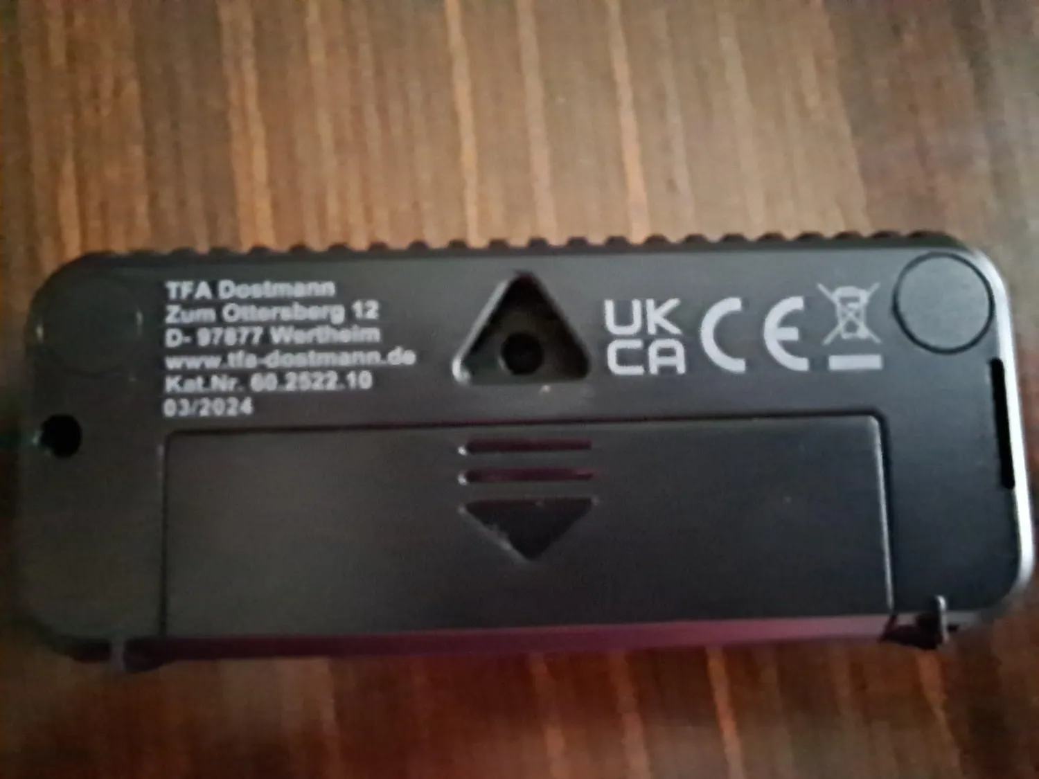 TFA Dostmann Switch 60.2522.10 Funkwecker Grau Mini