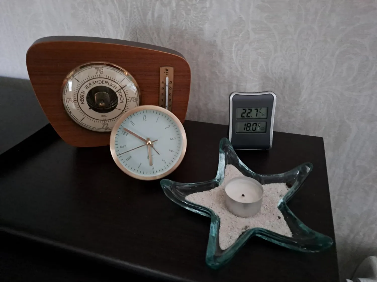 TFA Dostmann 30.1044 Innen-Außen-Thermometer anthrazit Kabel