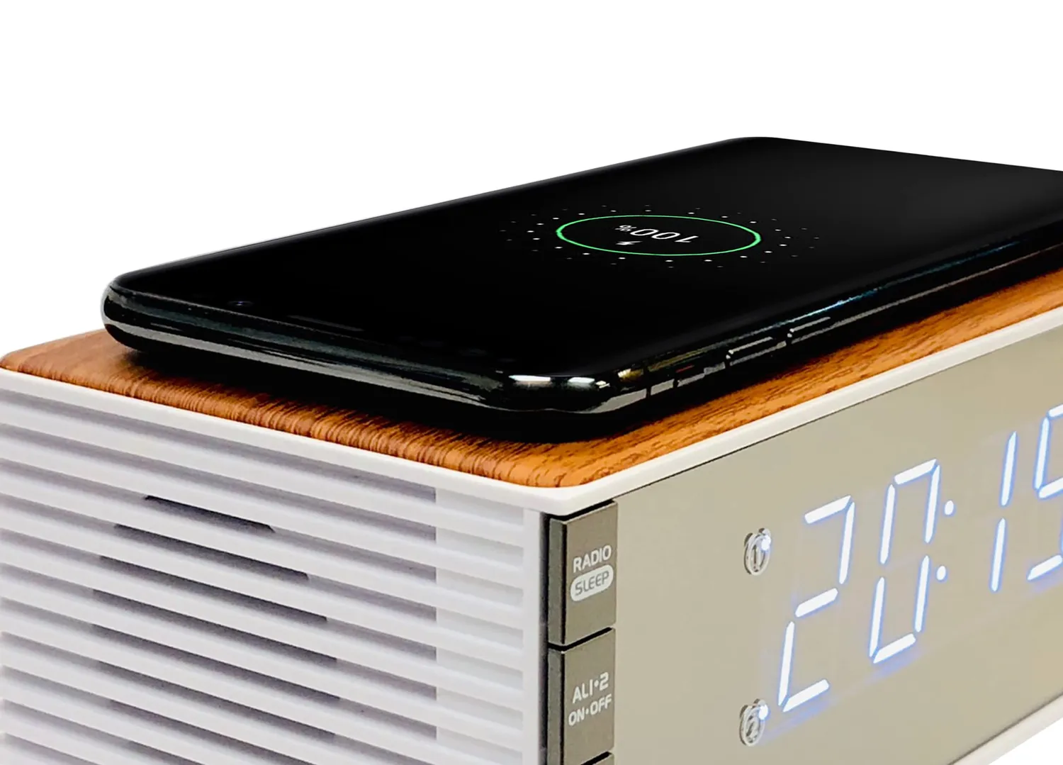 Technoline WT487 Radiowecker LED mit Qi-Ladefunktion