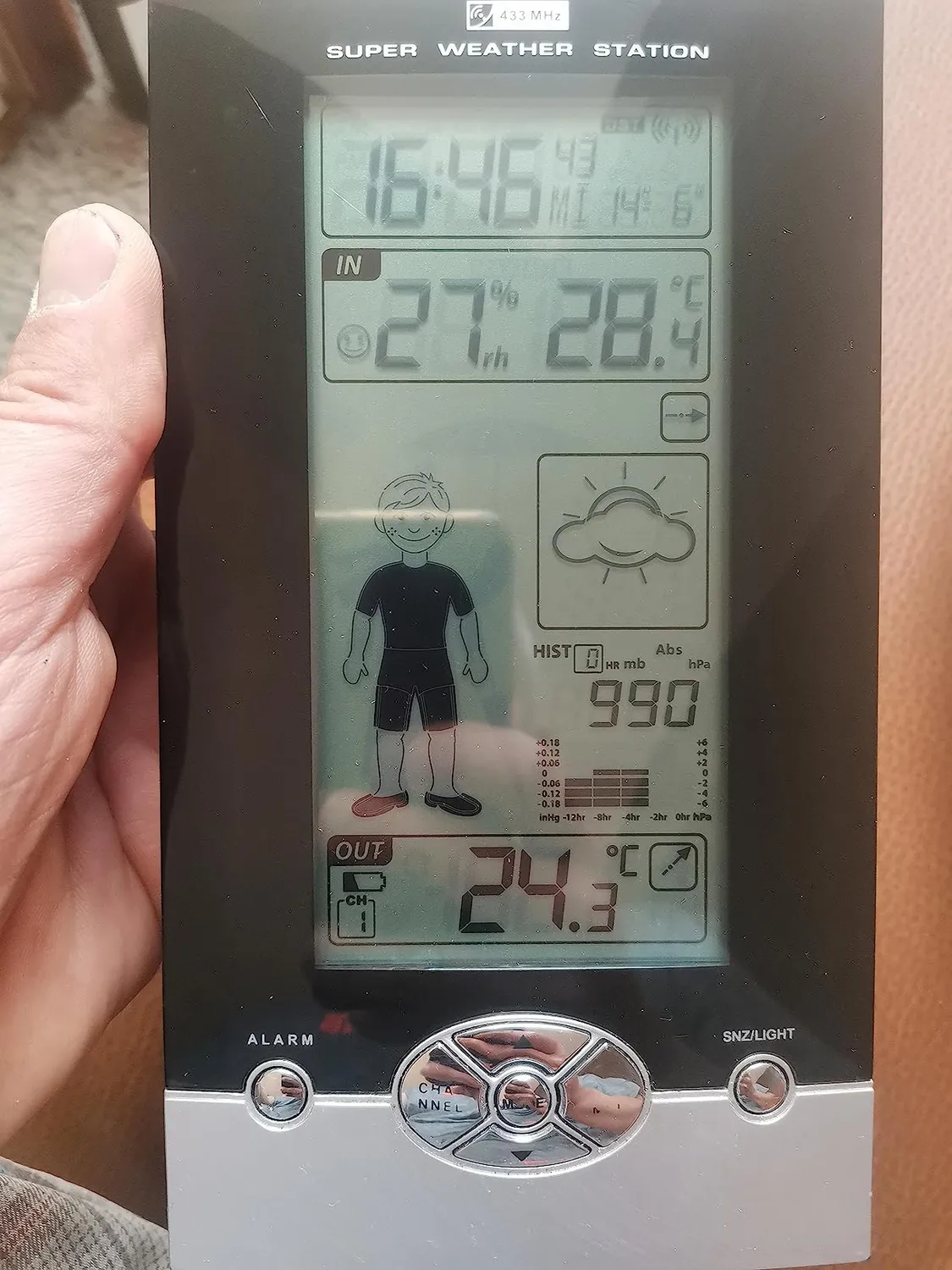 TFA Dostmann 30.3139 Temperatursender weiß Kabelfühler 100 m