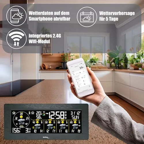Technoline WD 3050 WLAN-Wetterstation mit Außensensor 5-Tage