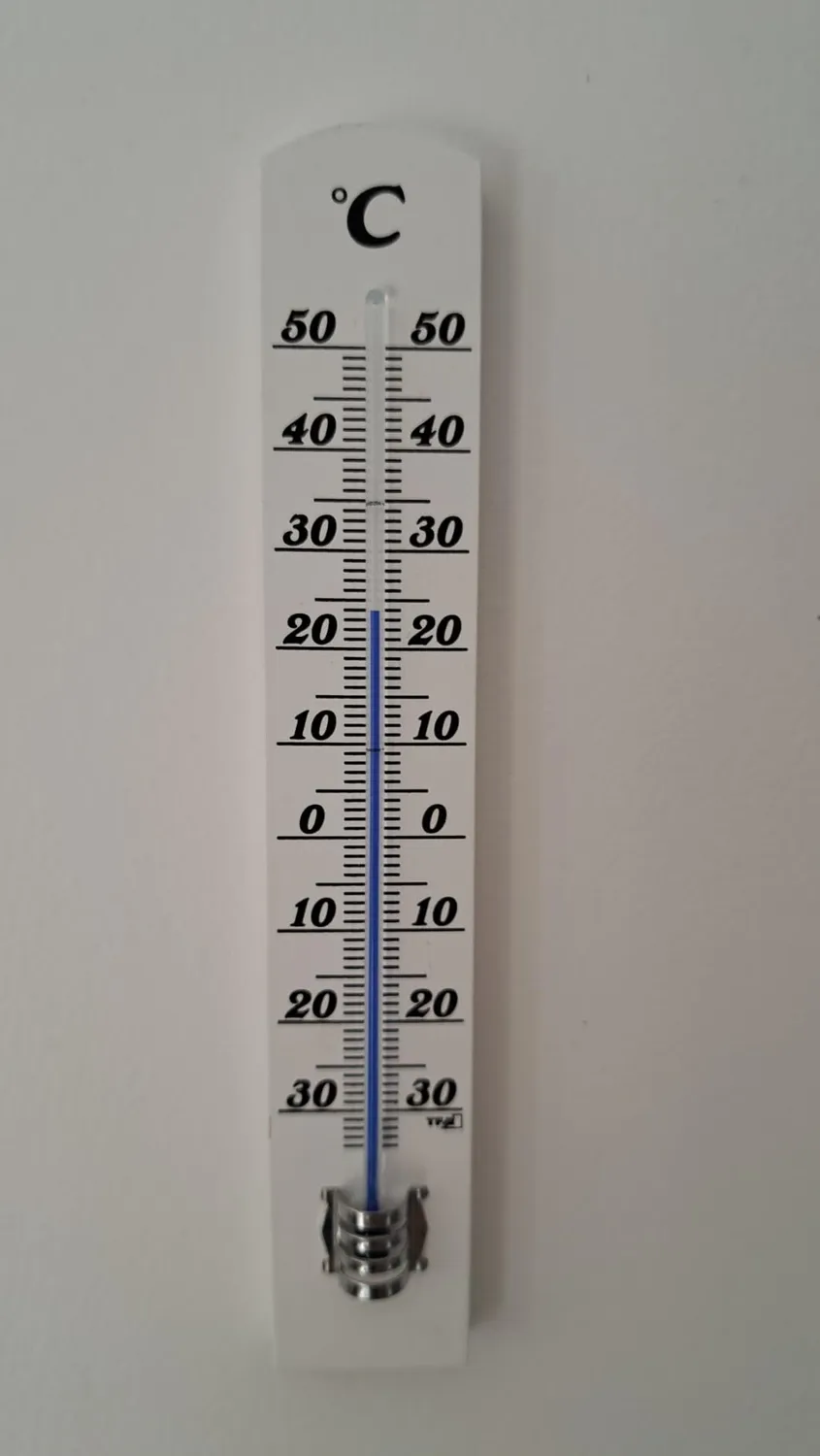 TFA Dostmann 12.1003.09 Innenthermometer Buche weiß analog