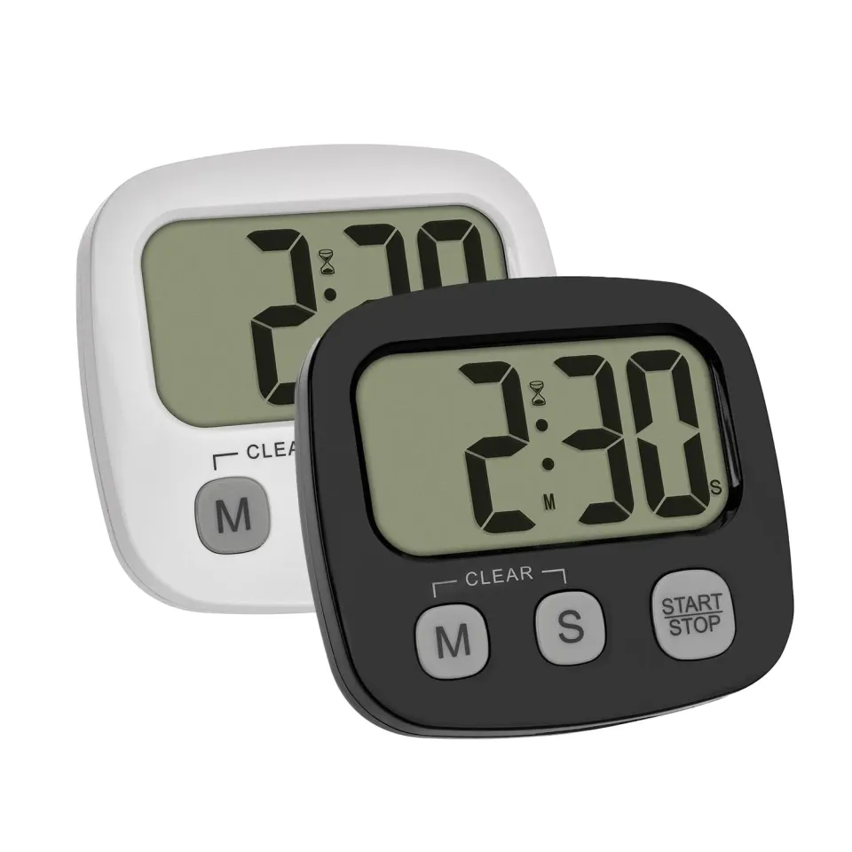 TFA Dostmann Cube 38.2057.40.02 Timer 2er-Set Uhr