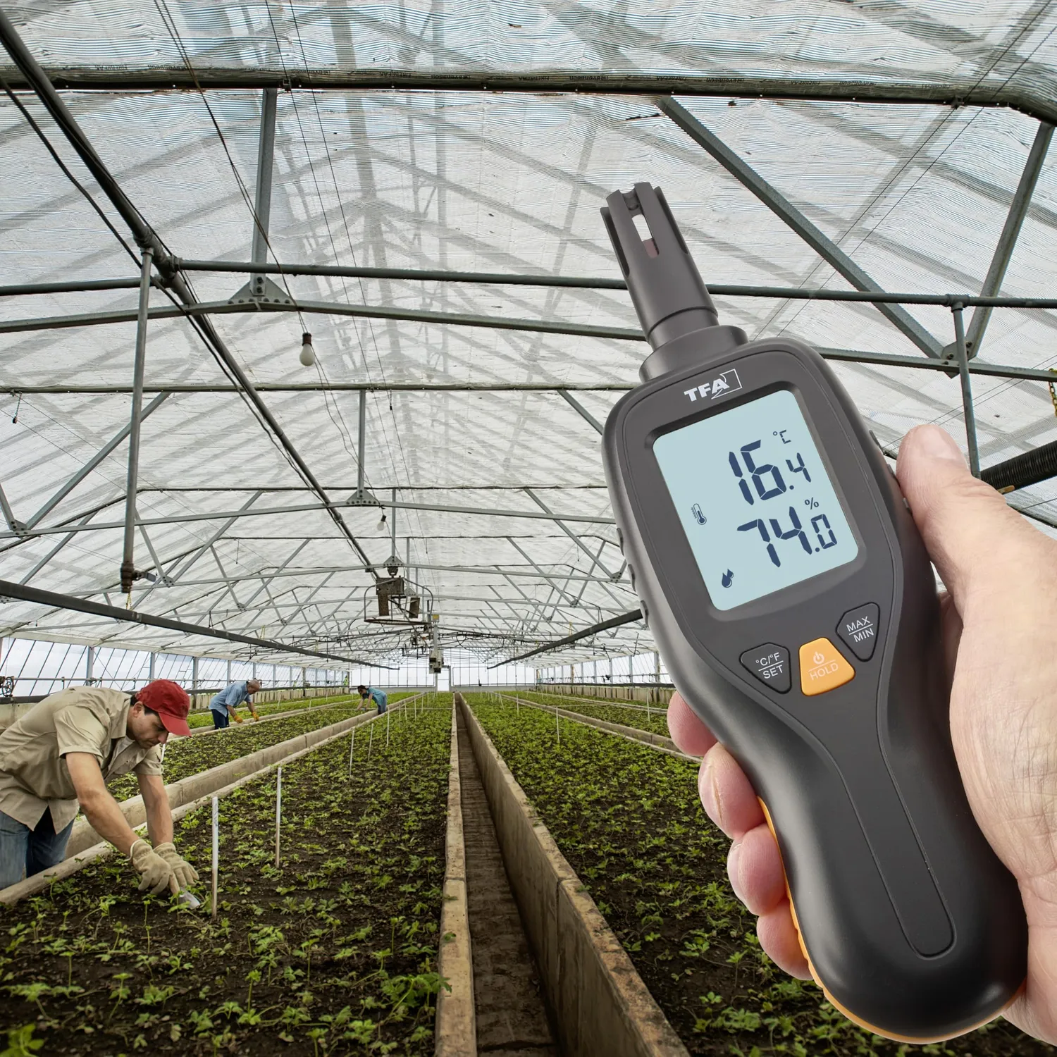TFA Dostmann 31.1066.01 Hygrometer schwarz 0,3 Grad