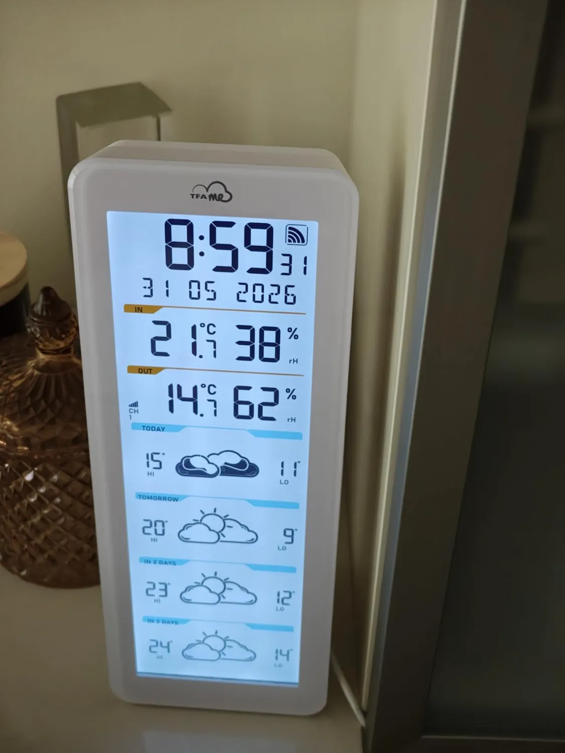 TFA Dostmann TFA.me ID-06 35.8108.02 WLAN-Wetterstation weiß