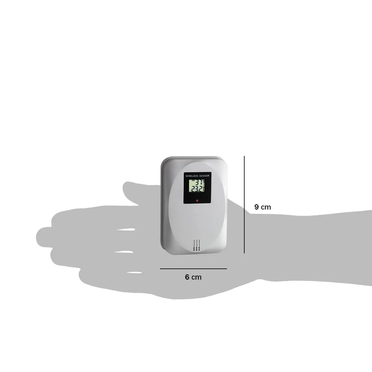 TFA Dostmann 30.3169 Thermo-Hygrosender für Quadro weiß