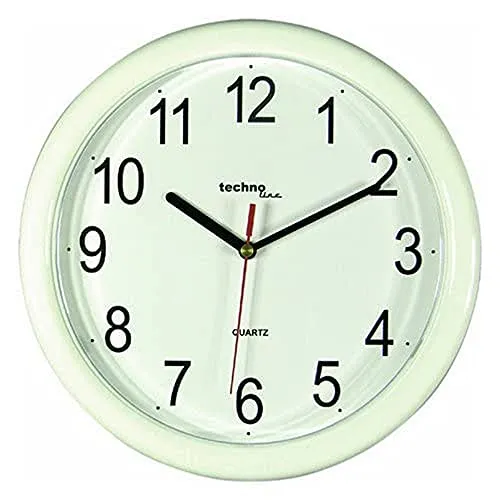 Technoline WT 600 Wanduhr Rot 25 cm Kunststoff