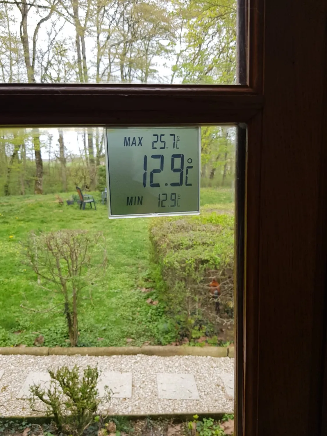 TFA Dostmann Vision 30.1025.10 digitales Fensterthermometer anthrazit