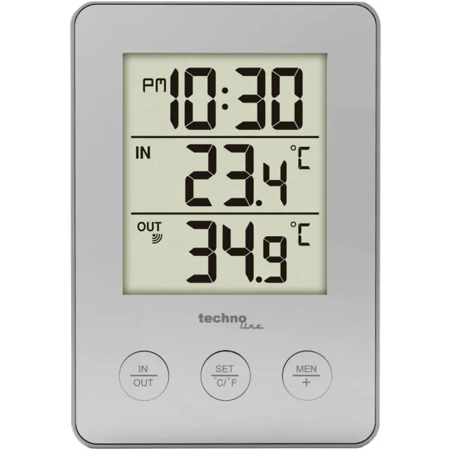 Technoline WS 9175 Bürothermometer mit Außensender TX205