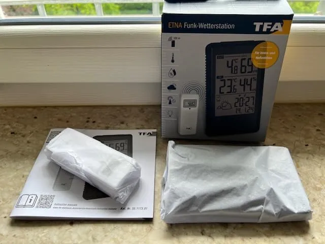 TFA Dostmann Etna 35.1173 Funk-Wetterstation schwarz