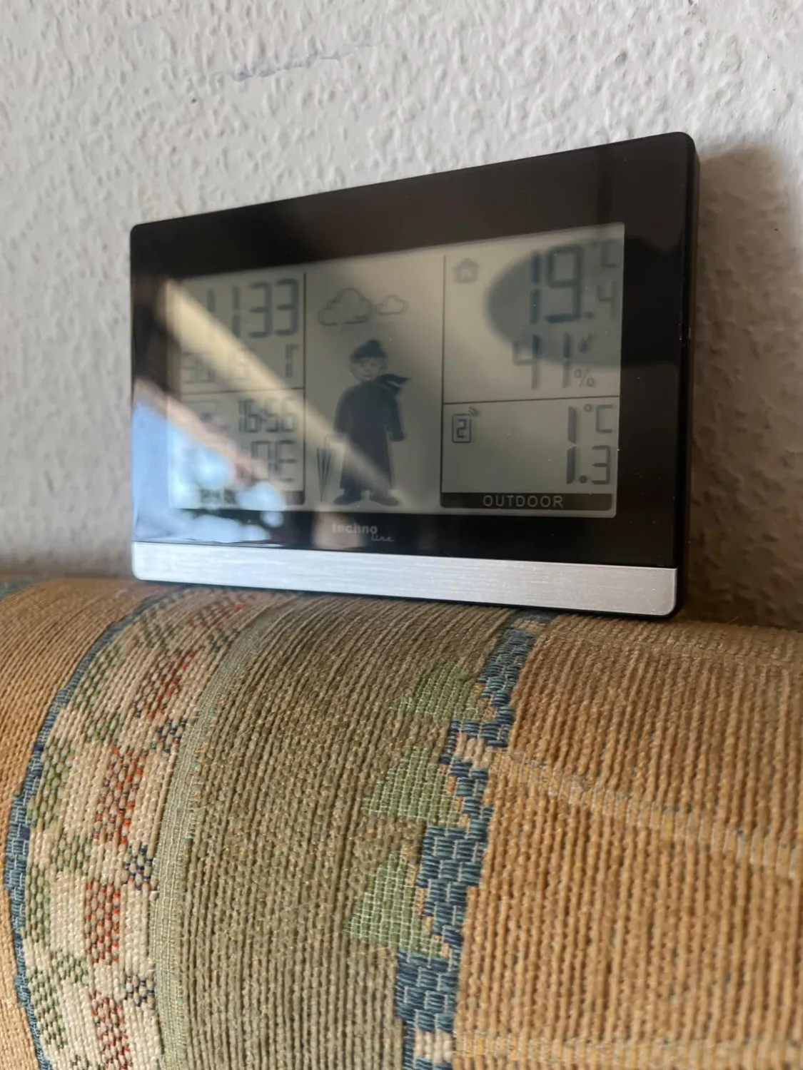 Technoline WS 9612 Funk-Wetterstation schwarz modern