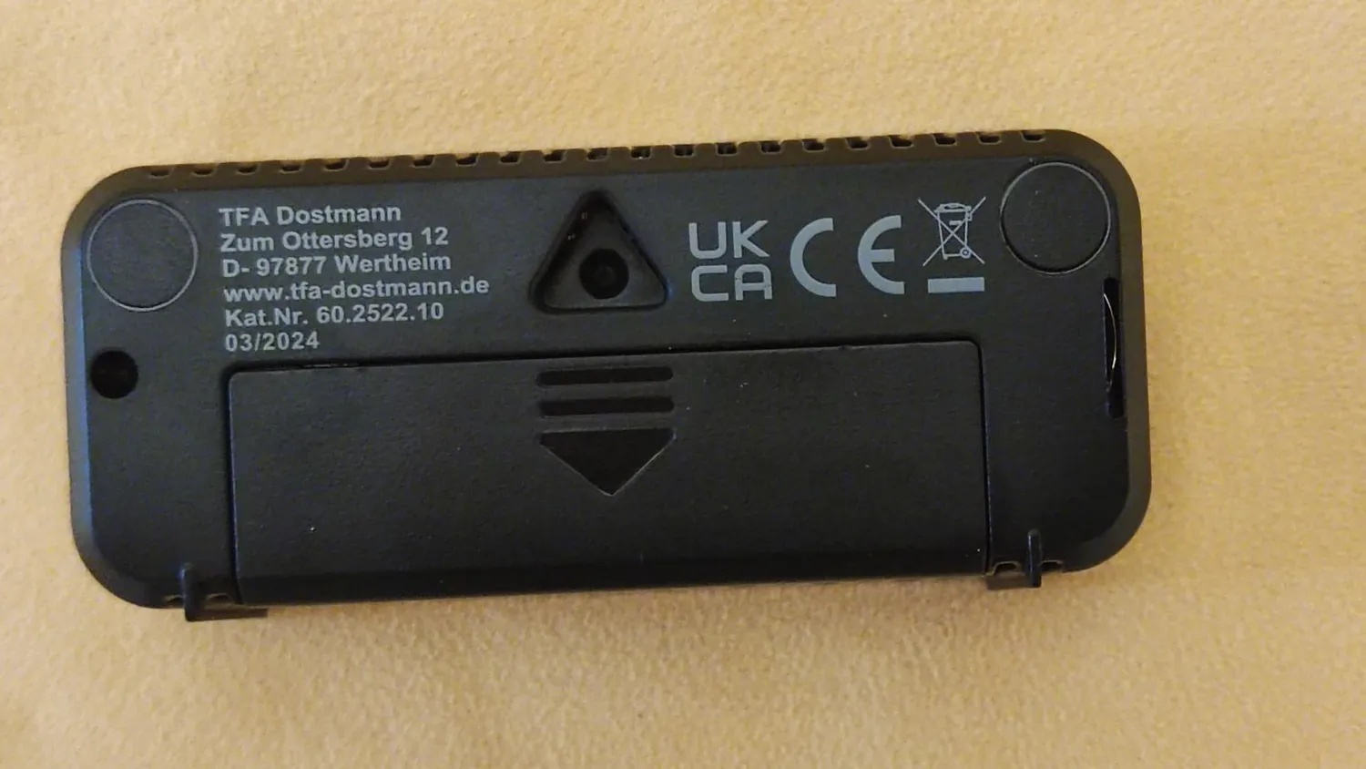 TFA Dostmann Switch 60.2522.10 Funkwecker Grau Mini