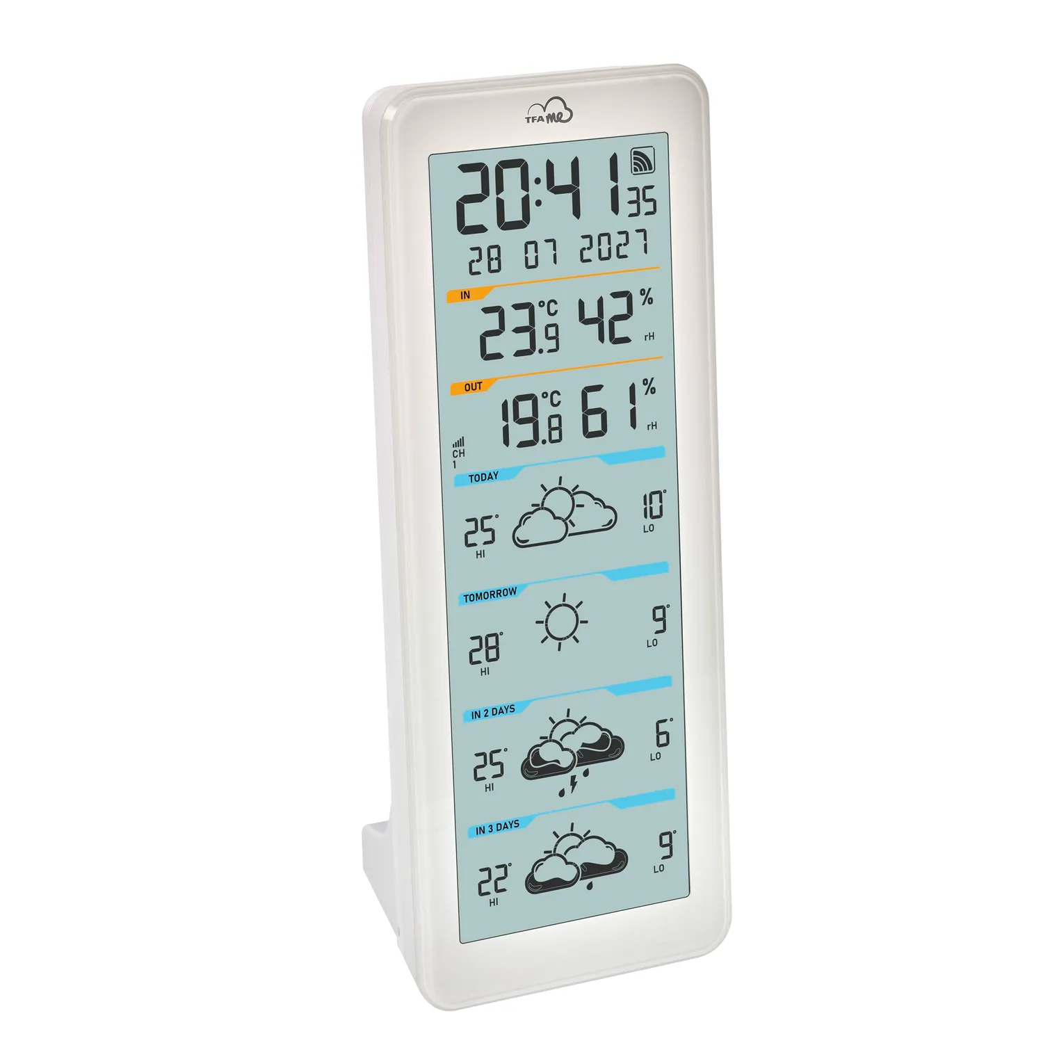 TFA Dostmann TFA.me ID-06 35.8108.02 WLAN-Wetterstation weiß