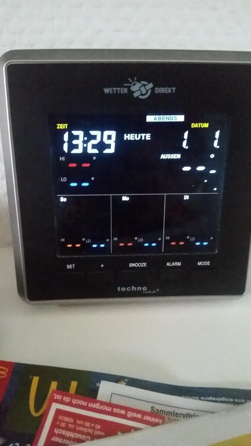 Technoline WD 4026 Wetterstation satellitengestützt LED