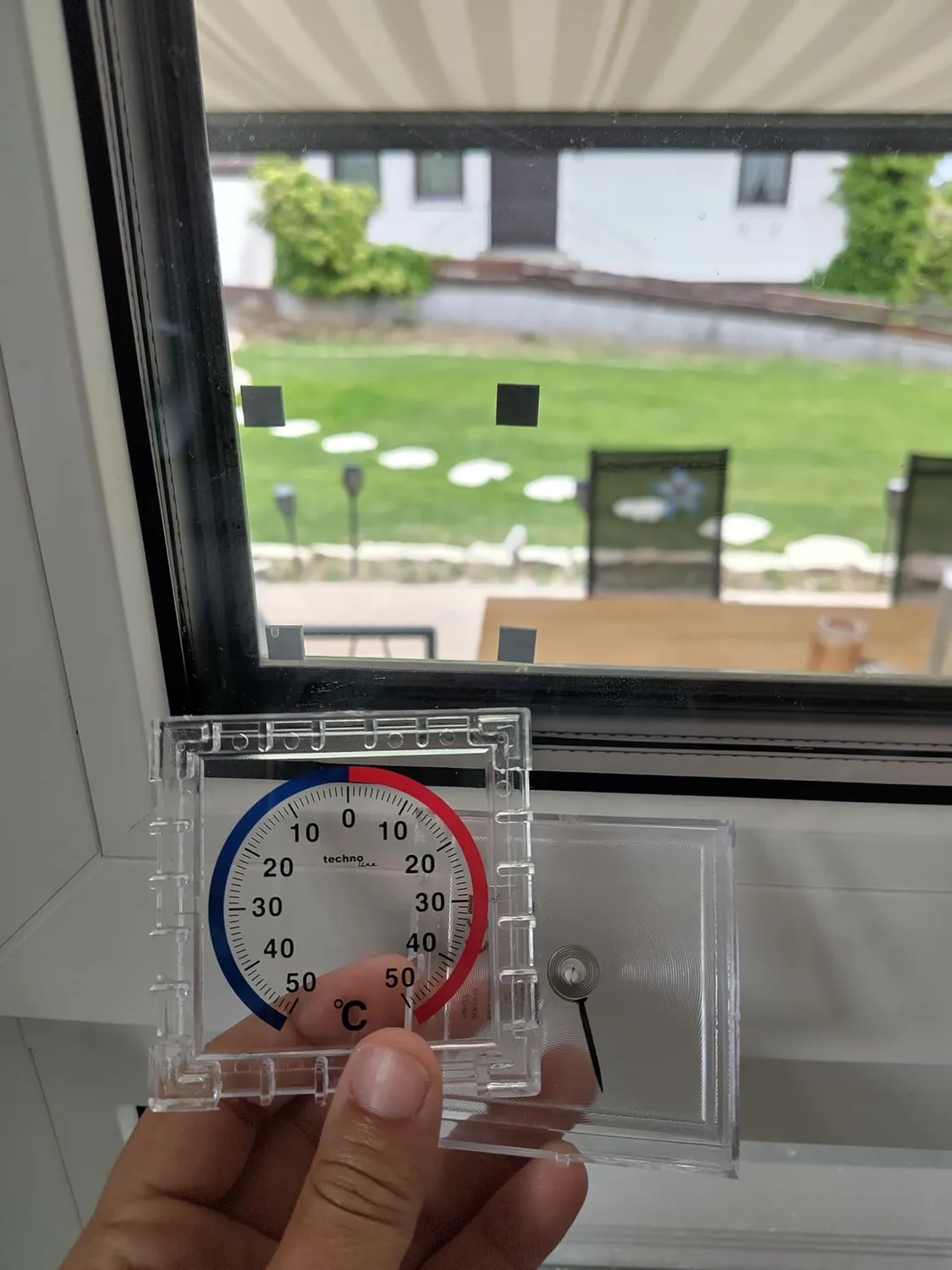 Technoline WA 1010 Fensterthermometer Weiß Analog -50°C